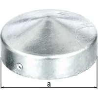 GAH Alberts Gah Pfostenkappe Ø 80 mm rund flache Form TZN