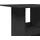 vidaXL Bartisch mit Ablagen 60 x 60 x 102 cm Schwarz