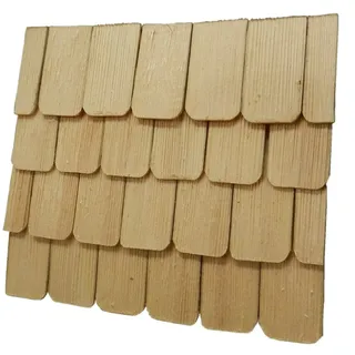WeWi - 100 Stück Dachschindel, handgeschlagen, naturfarben ca. 40 x 23 x 3 mm - für Krippen und Modellbau