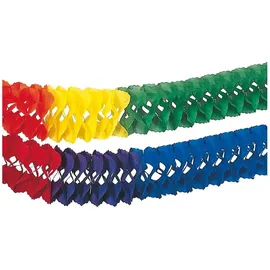 Papstar Großraumgirlande Papier 10 m Ø 25 cm Mehrfarbig