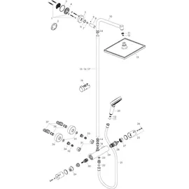 Hansgrohe Crometta E Showerpipe 240 1jet EcoSmart chrom 27281000