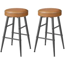 MID.YOU Barhocker 2er-Set 49,5 x 63 cm Braun