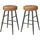 MID.YOU Barhocker 2er-Set 49,5 x 63 cm Braun