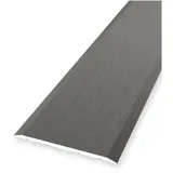 PROVISTON | Bergangs- | Ausgleichsprofil Aluminium 60 X 1000 mm Edelstahl Geschliffen Bodenprofil Metallprofil Übergangsschiene