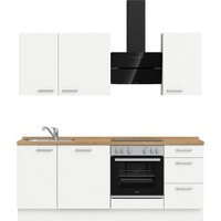 nobilia® elements Küchenzeile ""elements premium"«, vormontiert, Ausrichtung wählbar, Breite 210 cm, ohne E-Geräte