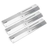 GFTIME Universal Brennerabdeckung 29,8 bis 53,3cm für die meisten Gasgrill, Flammenverteiler Ersatzteile für Charbroil, Landmann, Enders, Taino, Barbecook, Proficook, 3 Stück