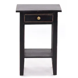 DESIGN DELIGHTS Nachtschrank PLANTA 34 x 52 x 24 cm Schwarz
