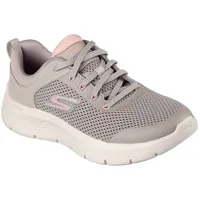 Skechers Damen GO Walk Flex Caley, Taupe Synthetic/Pink Trim, 35.5 EU