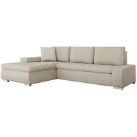 Mirjan24 Ecksofa Orkan Mini Premium, Eckcouch mit Bettkasten und Schlaffunktion, L-Form Polsterecke (Farbe: Abriamo 03) - Couches, Wohnlandschaften, Ecksofas