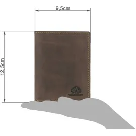 GREENBURRY Vintage Ausweismappe RFID braun