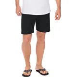 TRIGEMA Bermudas TRIGEMA "TRIGEMA Bermuda aus 100% Baumwolle", Herren, Gr. 4XL, US-Größen, schwarz, 100% Baumwolle, Basic, Hosen Bermudas