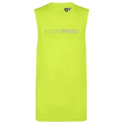 PLEIN SPORT Herren Shirt Tanktop, Gelb, XS