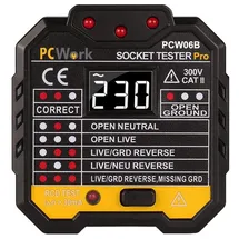 PCWork PCWork, PCW06B, Steckdosentester