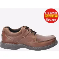 Hush Puppies Randal II Herren Leder Freizeitkleid Lederschuhe Brown