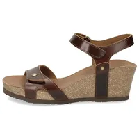 Panama Jack Damen Julia Clay Riemchensandalen, Braun (Cuero B1), 37