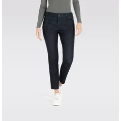 7/8-Jeans MAC "STILETTO", Damen, Gr. 44, Länge 29, blau (fashion rinsed), Denim/Jeans, Obermaterial: 71% Baumwolle, 16% Polyester, 11% Lyocell, 2% Elasthan, casual, knöchelfrei, Jeans