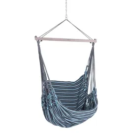 Chico Hängesessel wetterfest grau-türkis / 1 Person 190 x 95 150 kg Polyester