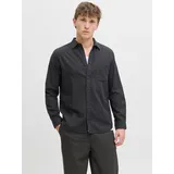 JACK & JONES Langarmhemd Braun M