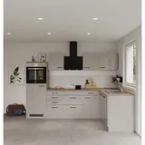 Flex-Well Winkelküche L-Form Lund 280 cm grau