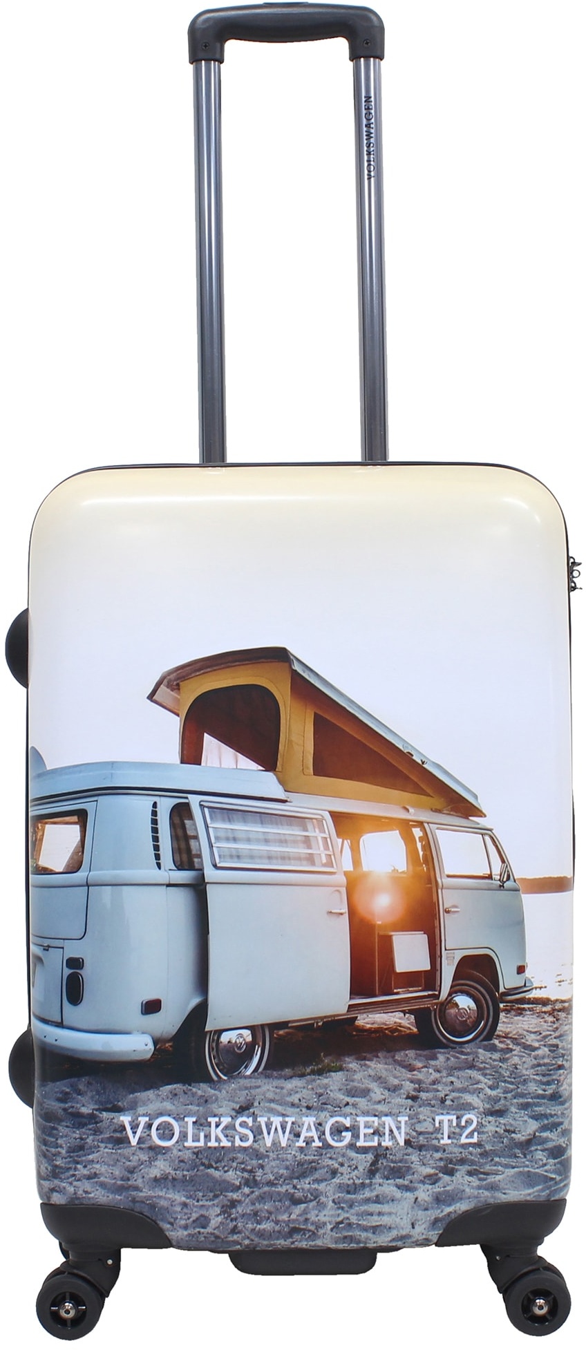 Koffer VOLKSWAGEN "Bus" Gr. B/H/T: 44 cm x 67 cm x 24 cm, weiß Koffer Trolleys