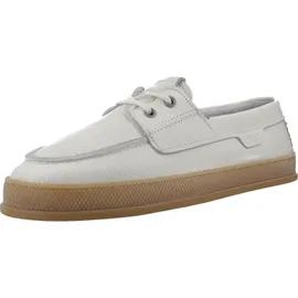 TAMARIS Damen Moccassin flach Leder, weiß, 41 EU