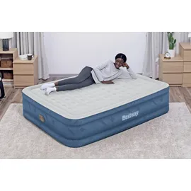 BESTWAY Luftbett Snugable Top mit integrierter Elektropumpe Double XL/Mid 203 x 152 x 46 cm