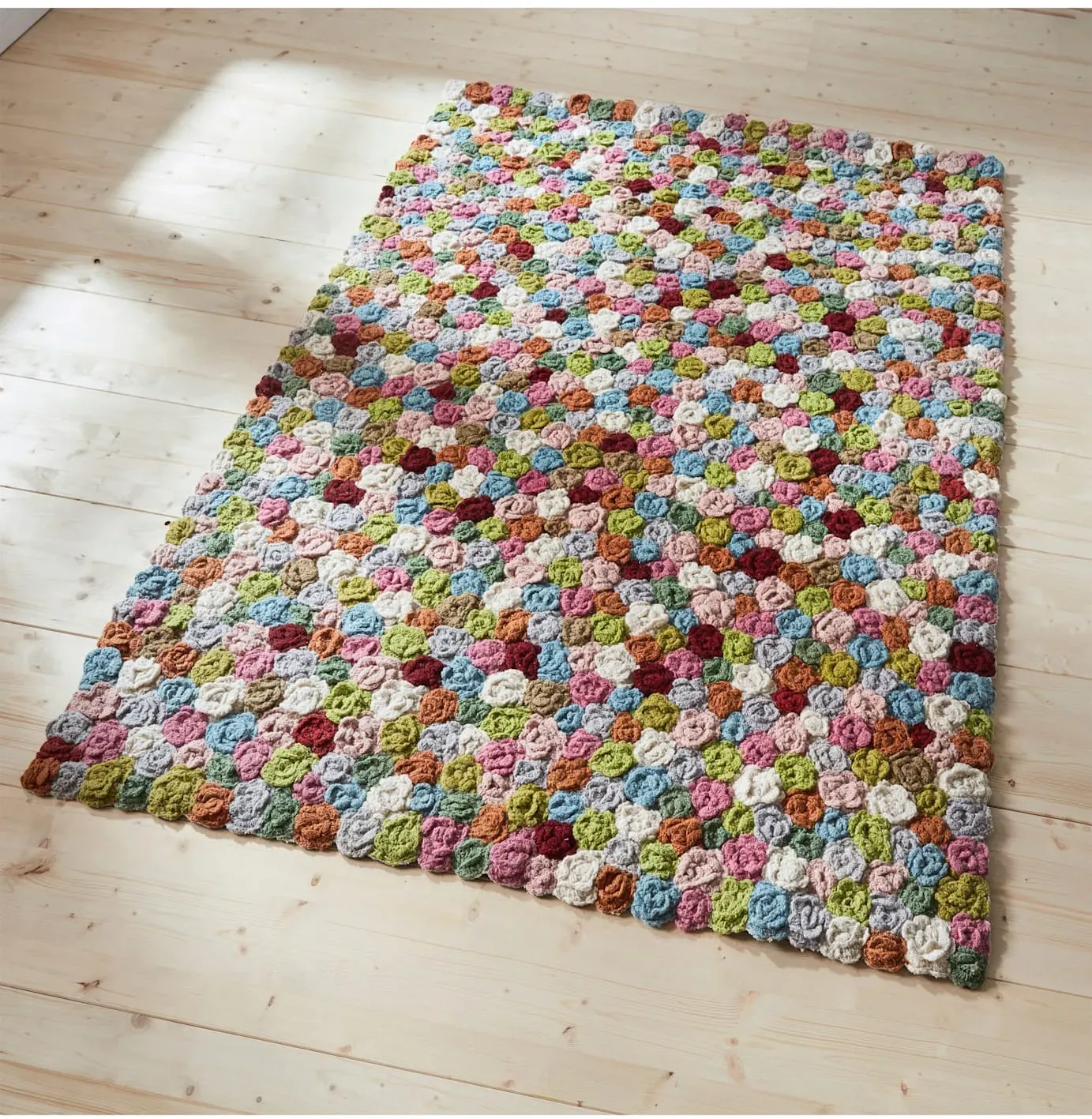 Teppich HEINE HOME Gr. 5, bunt (ecru, bunt), B:160cm H:10mm L:230cm, Wolle, Teppiche, Teppich