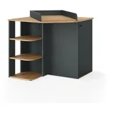 Vicco Wickelkommode Kristian, Anthrazit/Artisan, 85 x 77.3 cm mit Wickelaufsatz, Vicco
