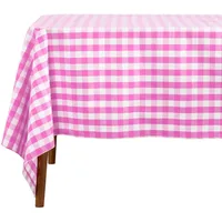 Homescapes Tischdecke Pink, Textil, Kariert, rechteckig, 137x178 cm, Oeko-Tex®,