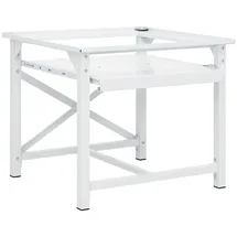 vidaXL Waschmaschinen-Untergestell mit Ausziehbarer Ablage, Weiß, 60 x 56,5 x 53,5 cm