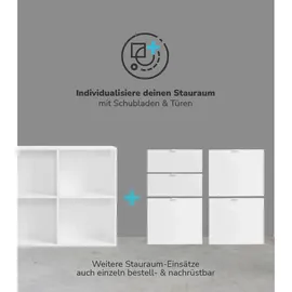 mokebo Eckschreibtisch Eiche, Weiß, Holzwerkstoff, 145x77x65 cm, Arbeitszimmer, Schreibtische, Eckschreibtische