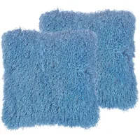 Beliani Cide Dekokissen 45 x 45 cm Blau