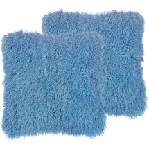 Beliani Cide Dekokissen 45 x 45 cm Blau