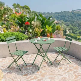 Rebecca Mobili Bistro-Set 3-tlg. Grün