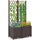 Goplus Blumenkasten mit Rankgitter 40 x 40 cm Braun