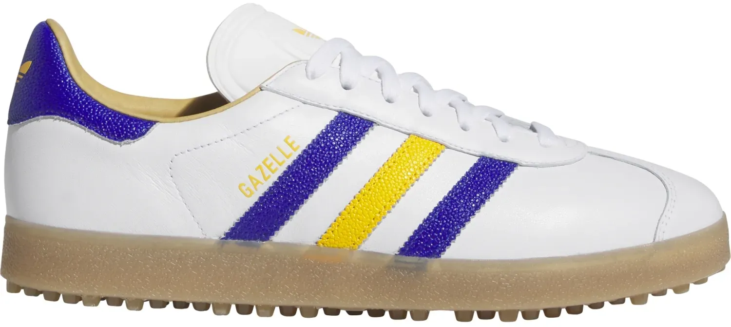 adidas Golf Originals Golfschuhe Unisex Gazelle, weiß/dunkelblau/gelb