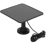 12 W Solarpanel Ladegerät, Netzteil für Arlo Pro 3 Pro 4 Ultra 2 Go 2, 9,8 Fuß/3 M IP65 Wasserdichtes Magnetisches Ladekabel, 360° Verstellbare Montage. (BLACK)