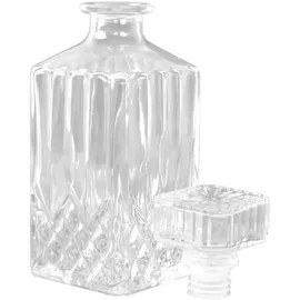 Alpina Klassische Glaskaraffe für Whisky, Cognac, Likör - Whiskykaraffe - Whiskyflasche - ca. 800 ml
