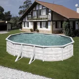 Gre Stahlwandpool Finnlandia oval 610 x 375 x 120 cm inkl. Sandfilteranlage