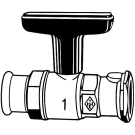 IMI HEIMEIER Globo P-S Kugelhahn Rot