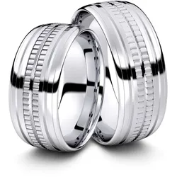 Trauringe Fellbach 333er Weiflgold - 3571