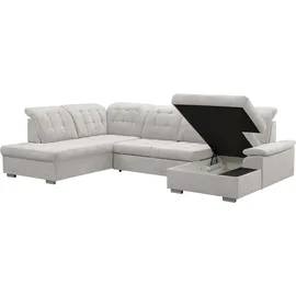 werk2 Eckcouch Polyester U-Form 3-Sitzer Weiß
