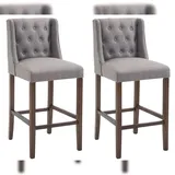 CLP Barhocker Cassandra 56 x 111 x 51 cm Grau
