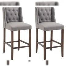 CLP Barhocker Cassandra 56 x 111 x 51 cm Grau