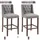 CLP Barhocker Cassandra 56 x 111 x 51 cm Grau