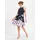 Vera Mont Cocktailkleid Blumenprint Blau/Rosa 38