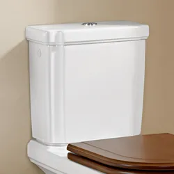 Villeroy & Boch Hommage Spülkasten, Duo-Spartaste edelmessing