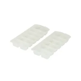 Gravidus 2er Set Eiswürfelbereiter Eiswürfelform Eiswürfelschale Eiswürfel Kunststoff