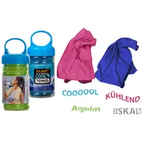 Muxel Massagerolle 4 x Ice Tuch, Cool Down Towel Eis-Kühltuch bei Sport und Fitness (4-tlg) bunt