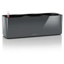 LECHUZA Cube Glossy Triple 40 x 14 x 13,5 cm weiß hochglanz